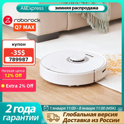 【 4 Options 】Roborock Q7 MAX & Q7 MAX + Plus Robot Vacuum cleaner Auto Empty Dock Upgrade for S5 max 4200pa